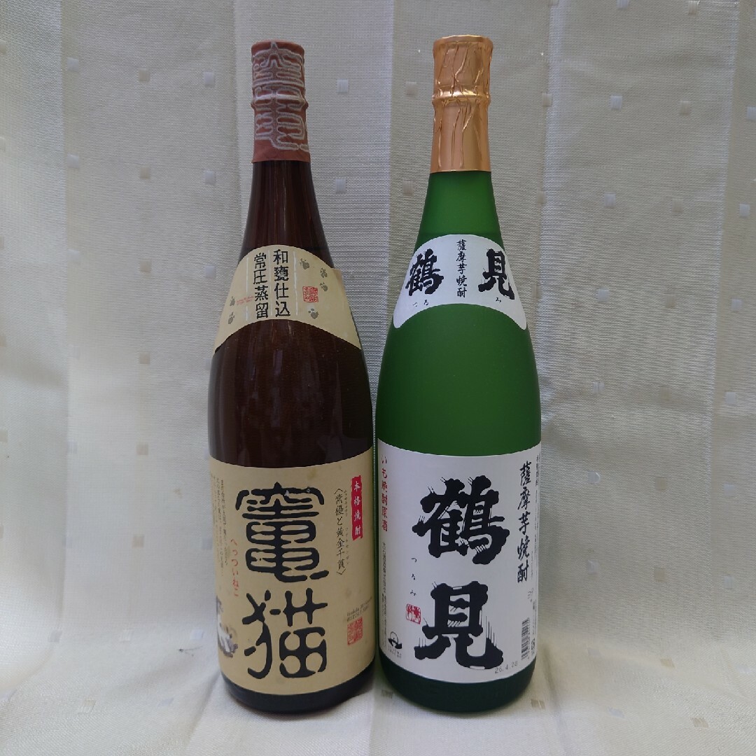 焼酎　竈猫/鶴見　1800ml          5本セット　　飲み比べ 食品/飲料/酒の酒(焼酎)の商品写真