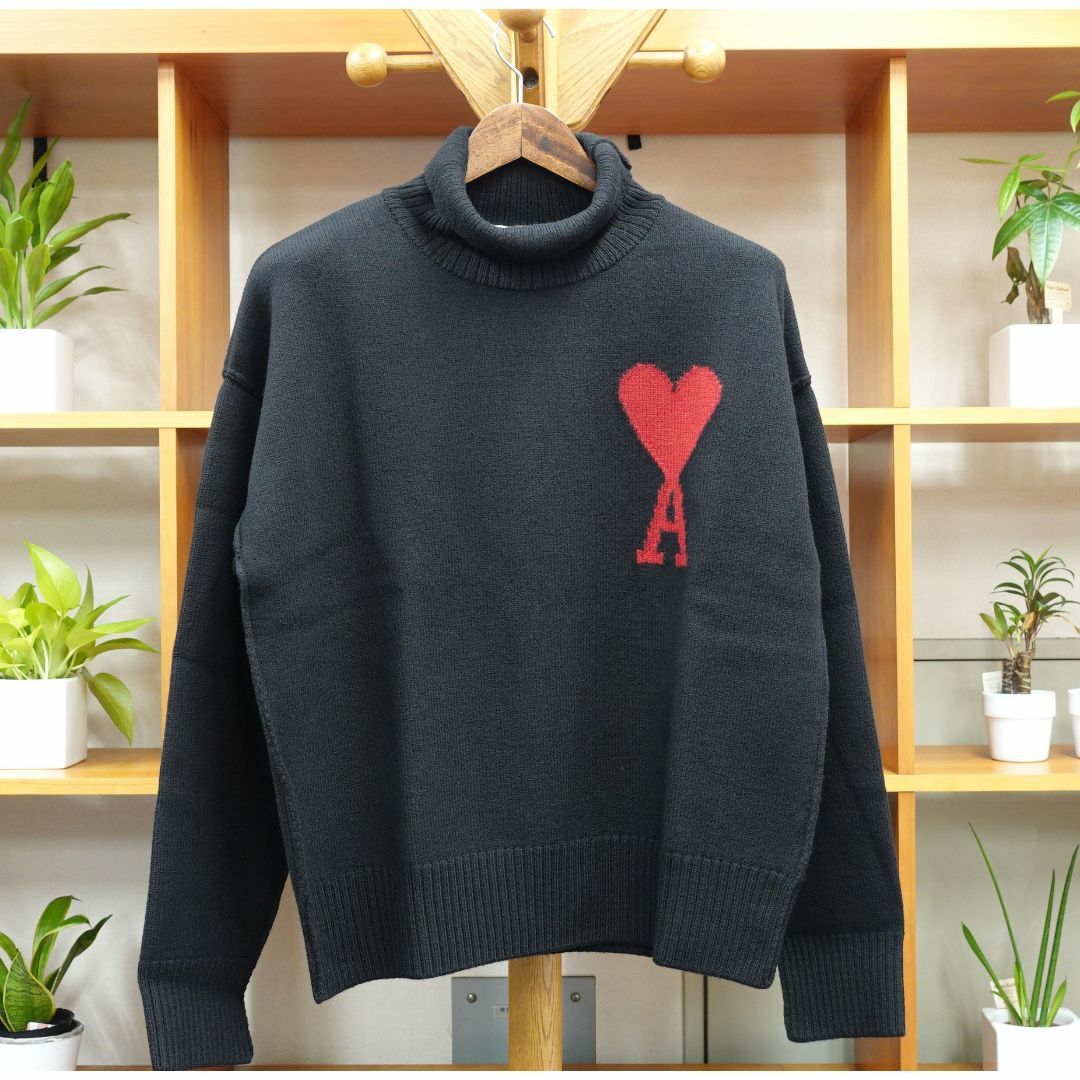 ami(アミ)のAMI PARIS アミパリス タートルネックウールセーター サイズＭ 男女兼用 レディースのトップス(ニット/セーター)の商品写真