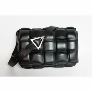 ボッテガヴェネタ(Bottega Veneta)の美品 BOTTEGA VENETA カセット レザー バッグ 黒307O▲(ショルダーバッグ)