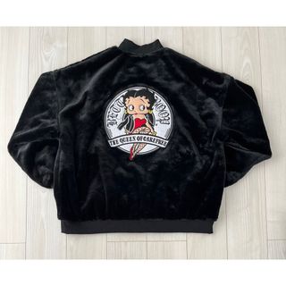 BettyBoop　ベティ　アウター　ブルゾン　フェイクファー　L 新品(ブルゾン)