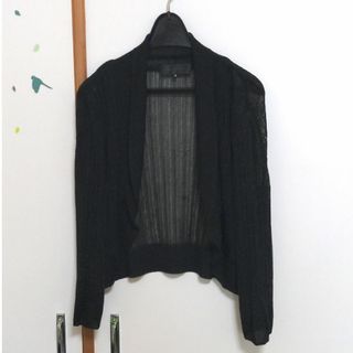 UNTITLED - 【美品/期間限定値下げ】UNTITLEDラメ入りショートカーディガン　サイズM