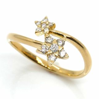 スタージュエリー(STAR JEWELRY)のSTAR JEWELRY スタージュエリー K18YG イエローゴールド リング・指輪 ダイヤモンド0.20ct 12号 2.5g レディース【中古】【美品】(リング(指輪))