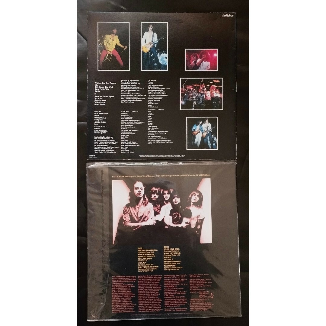 ライオット　レコード　２枚 エンタメ/ホビーのCD(ポップス/ロック(邦楽))の商品写真