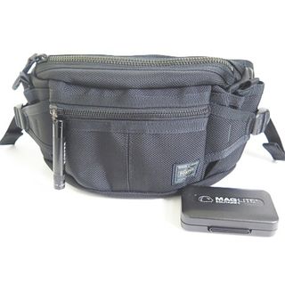 ポーター(PORTER)のポーター HEAT WAIST BAG ボディバッグ ウエストバッグ ブラック(ウエストポーチ)