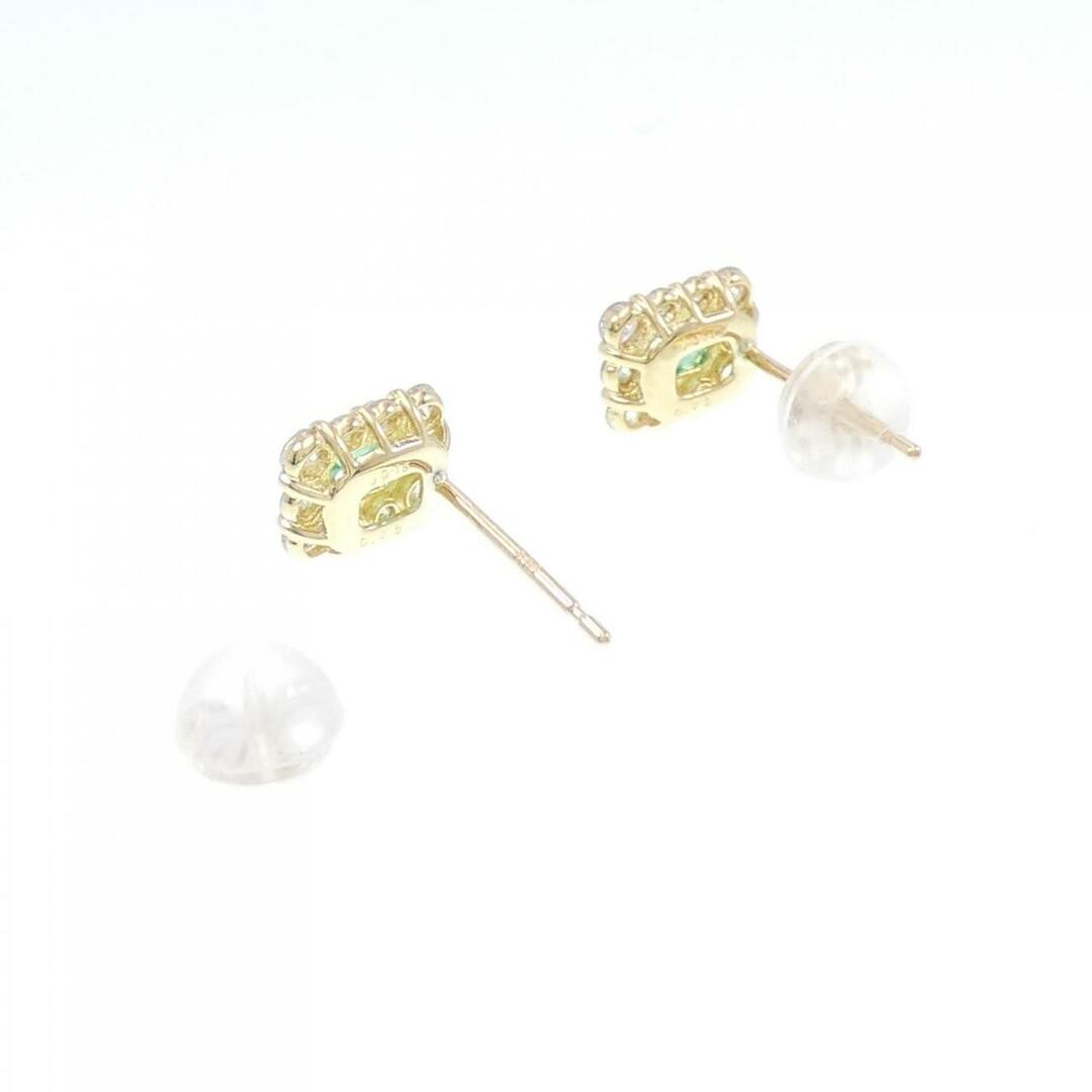 【新品】K18YG エメラルド ピアス 0.26CT レディースのアクセサリー(ピアス)の商品写真