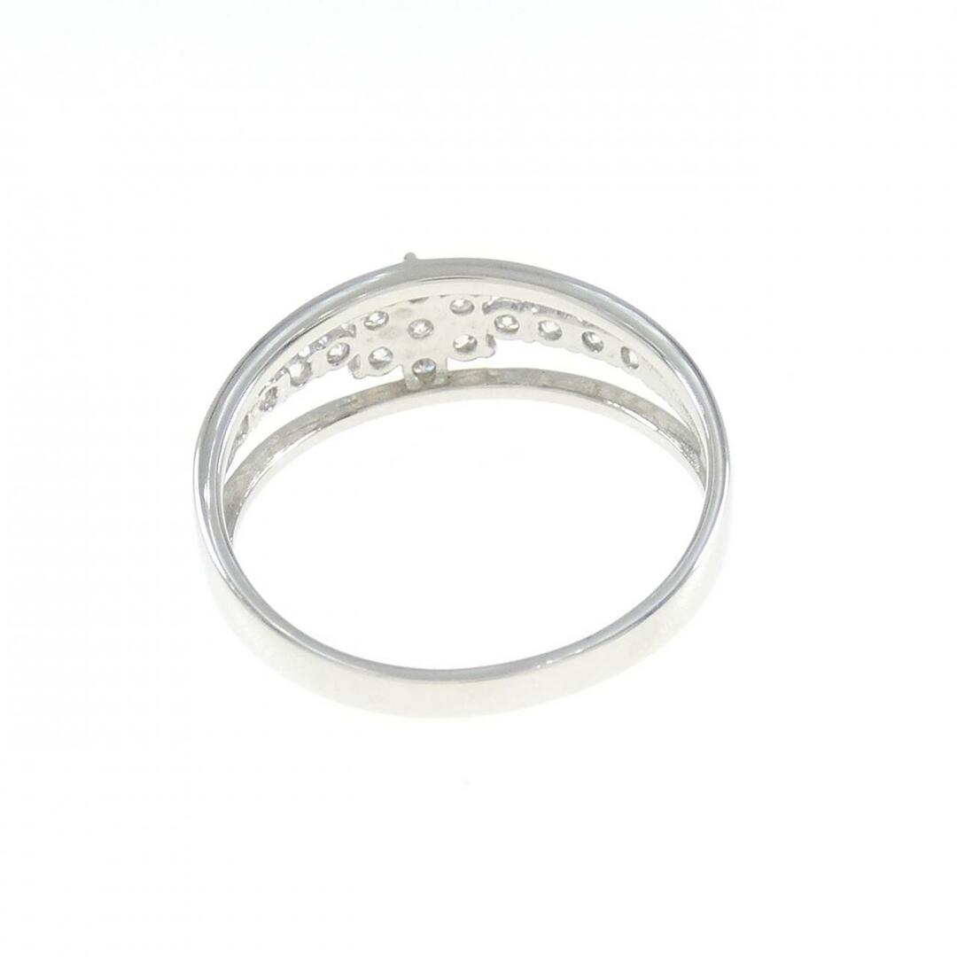 【リメイク】PT フラワー ダイヤモンド リング 0.30CT レディースのアクセサリー(リング(指輪))の商品写真