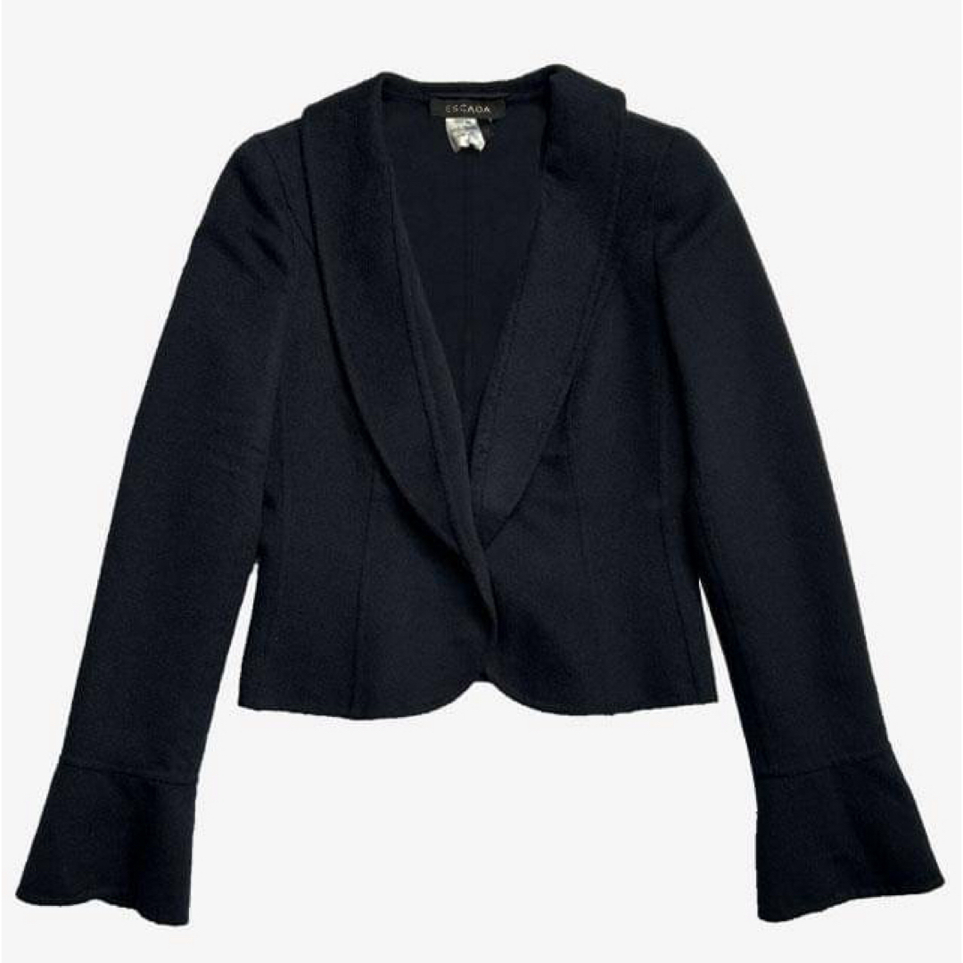 ESCADA 定価29.4万 エスカーダ ジャケット ネイビー 1つボタン ESCADA 定価29.4万 エスカーダ ジャケット ネイビー 1つボタン