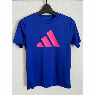 アディダス(adidas)のadidas スポーツウェア　半袖　Tシャツ　ブルー　150(Tシャツ/カットソー)