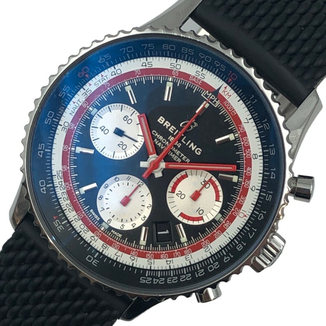 BREITLING(ブライトリング)の　ブライトリング BREITLING ナビタイマー1 B01 クロノグラフ43 スイスエア エディション AB01211B1B1X1 ブラック SS 自動巻き メンズ 腕時計 メンズの時計(その他)の商品写真