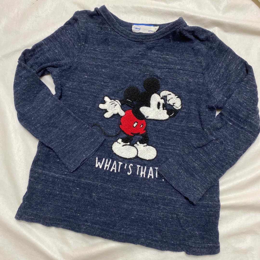 Disney(ディズニー)のミッキー ロンティ  長袖  キッズ/ベビー/マタニティのキッズ服男の子用(90cm~)(Tシャツ/カットソー)の商品写真