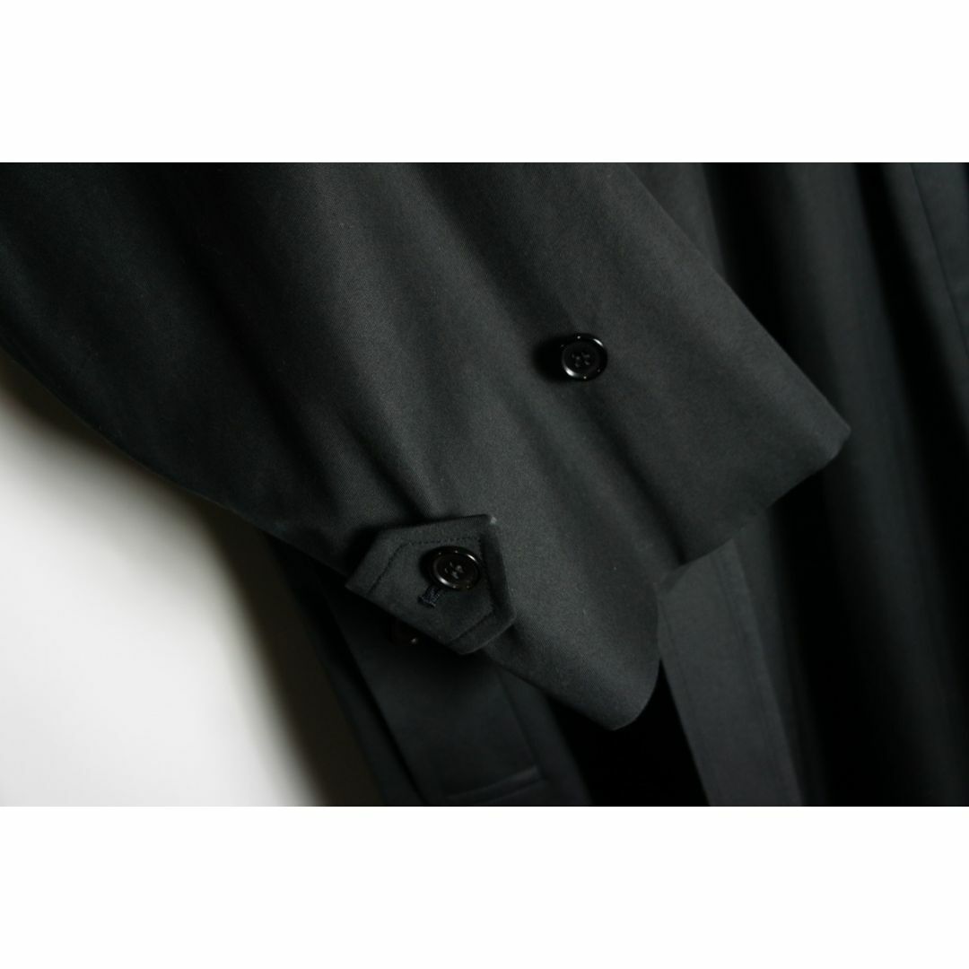 美品21AW CIOTA スビン コットン タイロッケン コート 黒309O▲ メンズのジャケット/アウター(チェスターコート)の商品写真