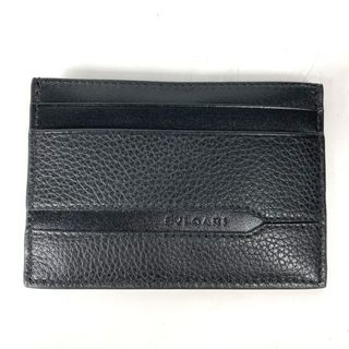 ブルガリ(BVLGARI)のブルガリ BVLGARI ロゴ オクト OCTO 36969 カードケース レザー ブラック 未使用(名刺入れ/定期入れ)