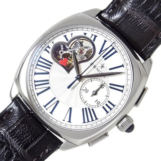 ゼニス(ZENITH)の　ゼニス ZENITH エルプリメロ スターオープン クロノグラフ 03.1925.4062/01.C72 シルバー SS/純正バックル・レザーストラップ 自動巻き レディース 腕時計(腕時計)