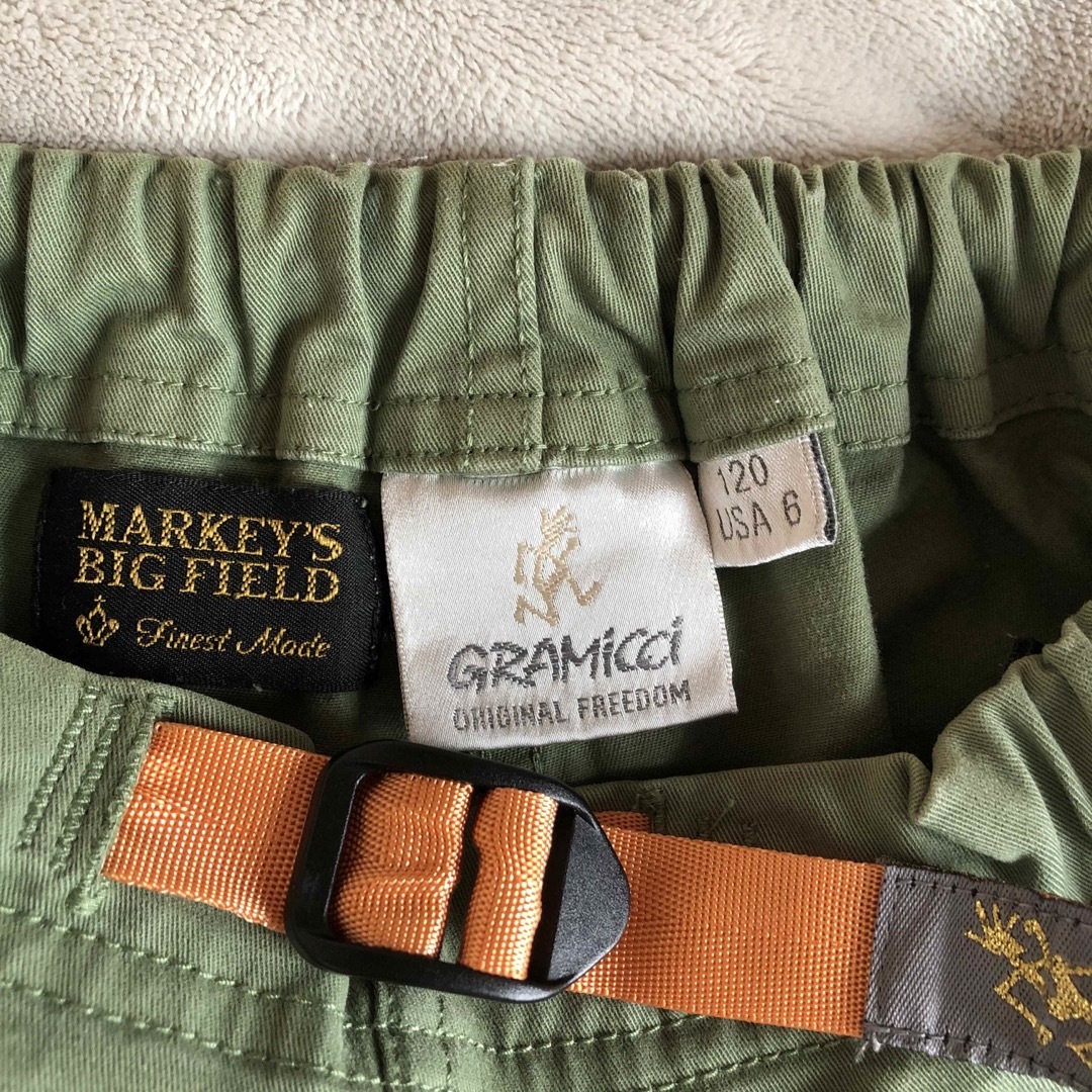 GRAMICCI(グラミチ)のMARKY'S BIG FIELD×gramicci Gshorts グラミチ キッズ/ベビー/マタニティのキッズ服男の子用(90cm~)(パンツ/スパッツ)の商品写真