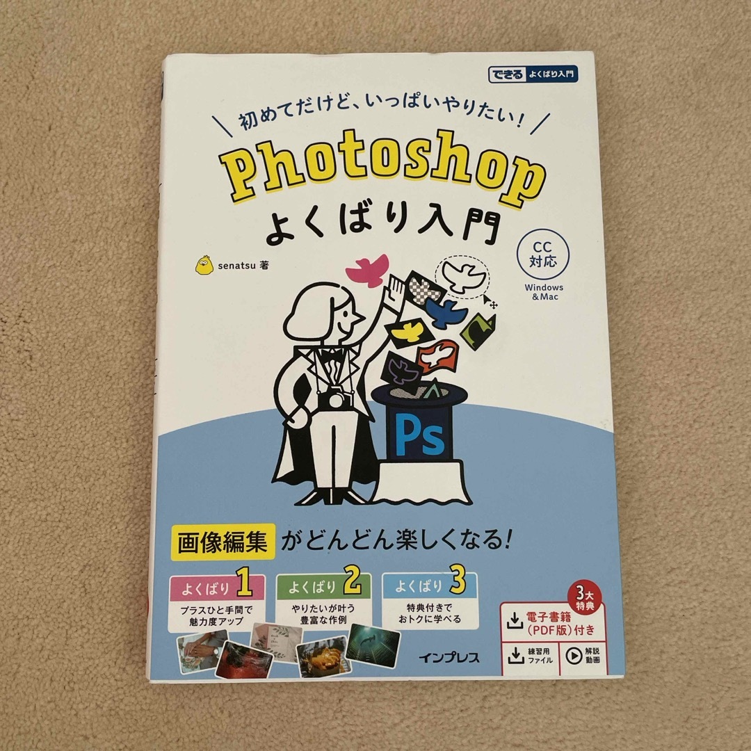 初めてだけど、いっぱいやりたい！Ｐｈｏｔｏｓｈｏｐよくばり入門 エンタメ/ホビーの本(コンピュータ/IT)の商品写真