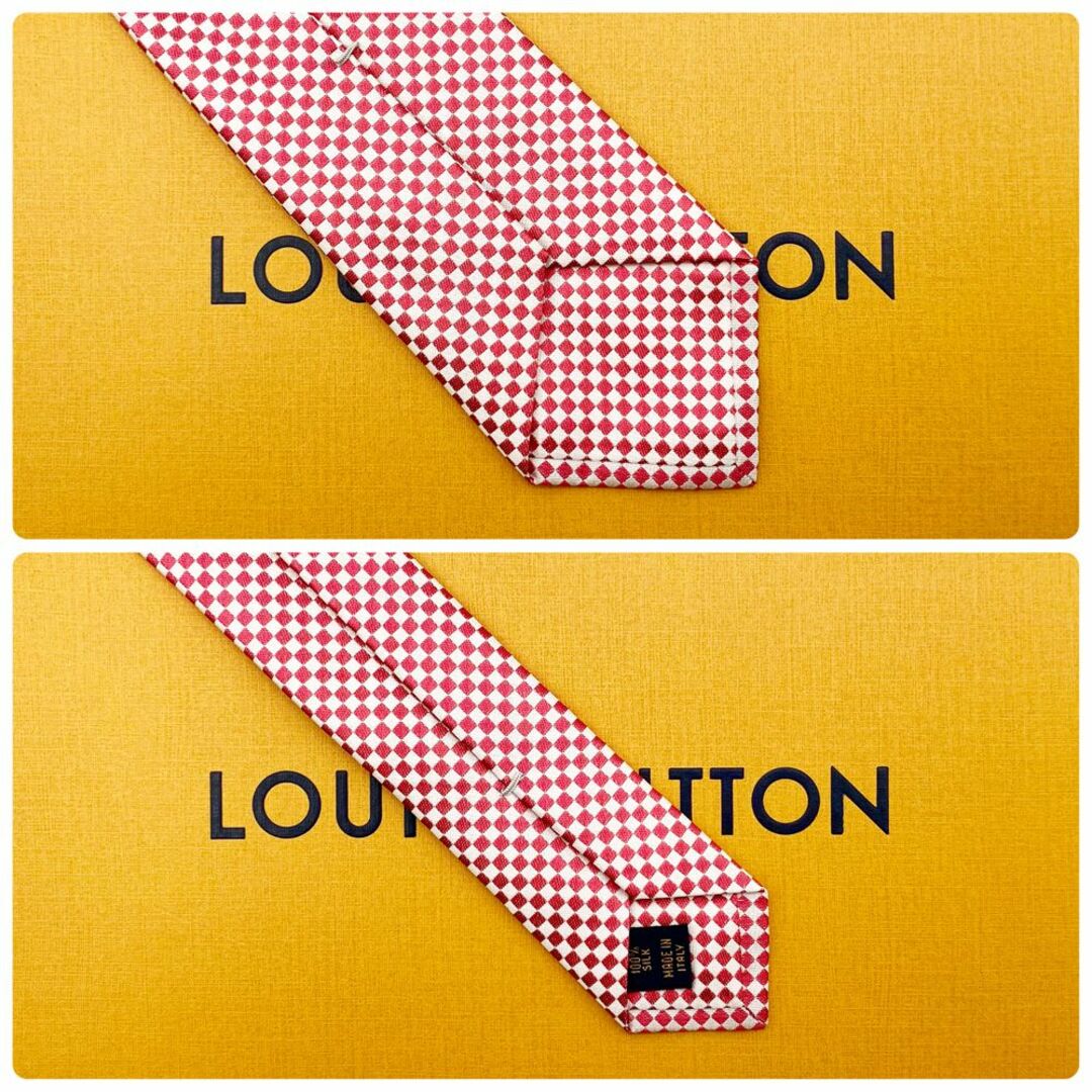 LOUIS VUITTON(ルイヴィトン)の【最高峰品】ルイヴィトン マイクロダミエ ネクタイ MR0198 シルク100％ メンズのファッション小物(ネクタイ)の商品写真
