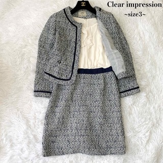 CLEAR IMPRESSION - 【極美品】Clear impression ツイードセットアップ ワンピース 3