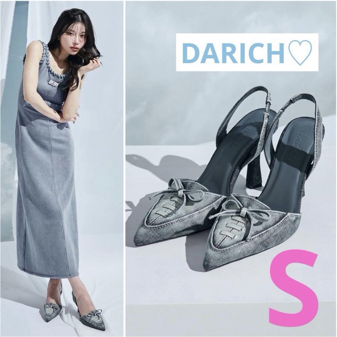 Darich(ダーリッチ)のダーリッチ　ポインテッドデニムパンプス　S レディースの靴/シューズ(ハイヒール/パンプス)の商品写真