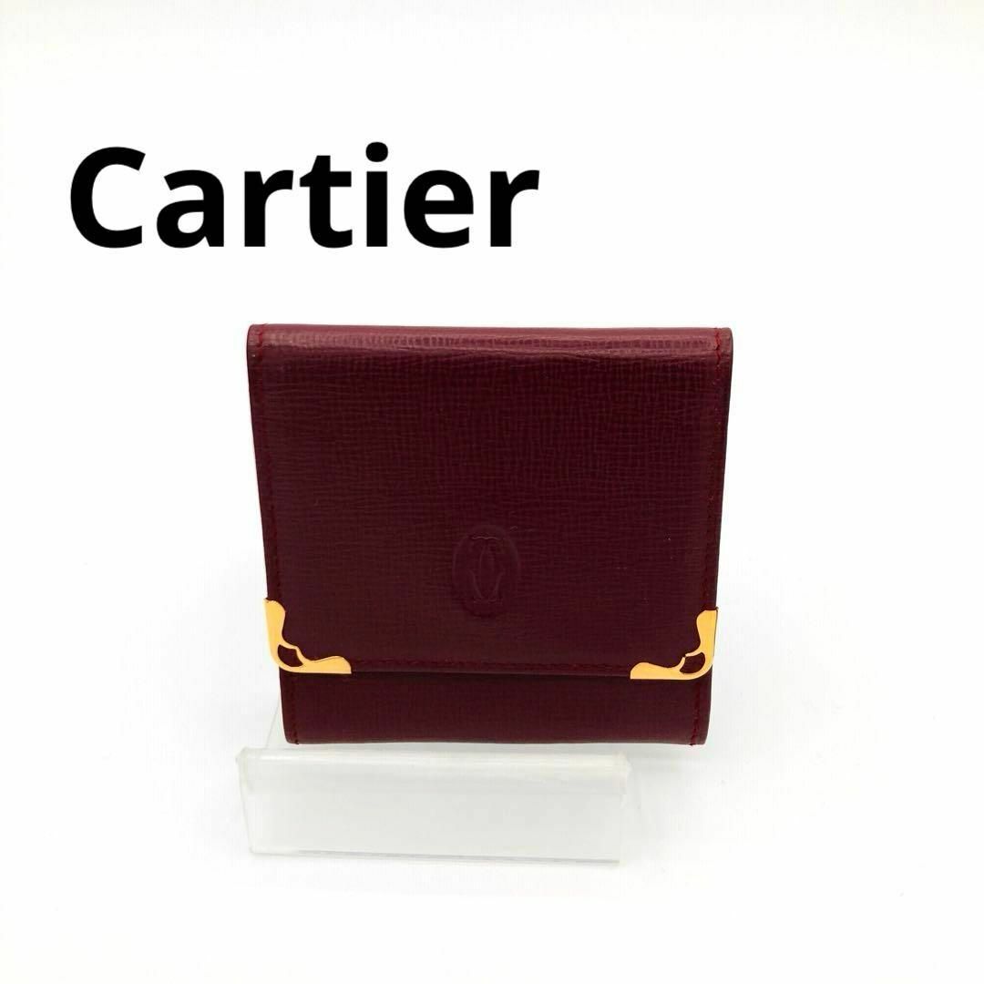 Cartier(カルティエ)のカルティエ　Cartier  品薄　希少　人気　財布　レッド　ゴールド　赤 レディースのファッション小物(財布)の商品写真