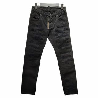 ディースクエアード(DSQUARED2)のDSQUARED2 ディースクエアード 22SS S74LB1123 Skater Jean ダメージ リペア加工 デニムパンツ ブラック サイズ42 正規品 / 33828(デニム/ジーンズ)