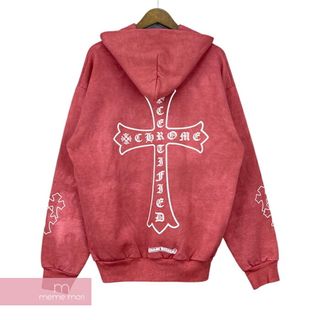 クロムハーツ(Chrome Hearts)のCHROME HEARTS×DRAKE 2021SS Certified Lover Boy Hoodie クロムハーツ×ドレイク サーティファイド ラバーボーイフーディ プルオーバーパーカー ロゴプリント染め加工 レッド サイズS 【240320】【新古品】【me04】(パーカー)