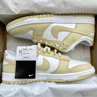 ナイキ(NIKE)のナイキ ダンク Dunk Low レトロ 白 ゴールド【新品 27cm】(スニーカー)