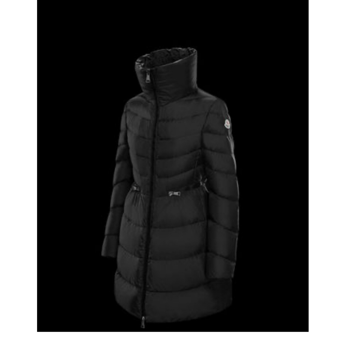 MONCLER(モンクレール)のMONCLER ﾓﾝｸﾚｰﾙ ダウンジャケット(ﾐﾘｴﾛﾝ)サイズ1 黒 レディースのジャケット/アウター(ダウンジャケット)の商品写真