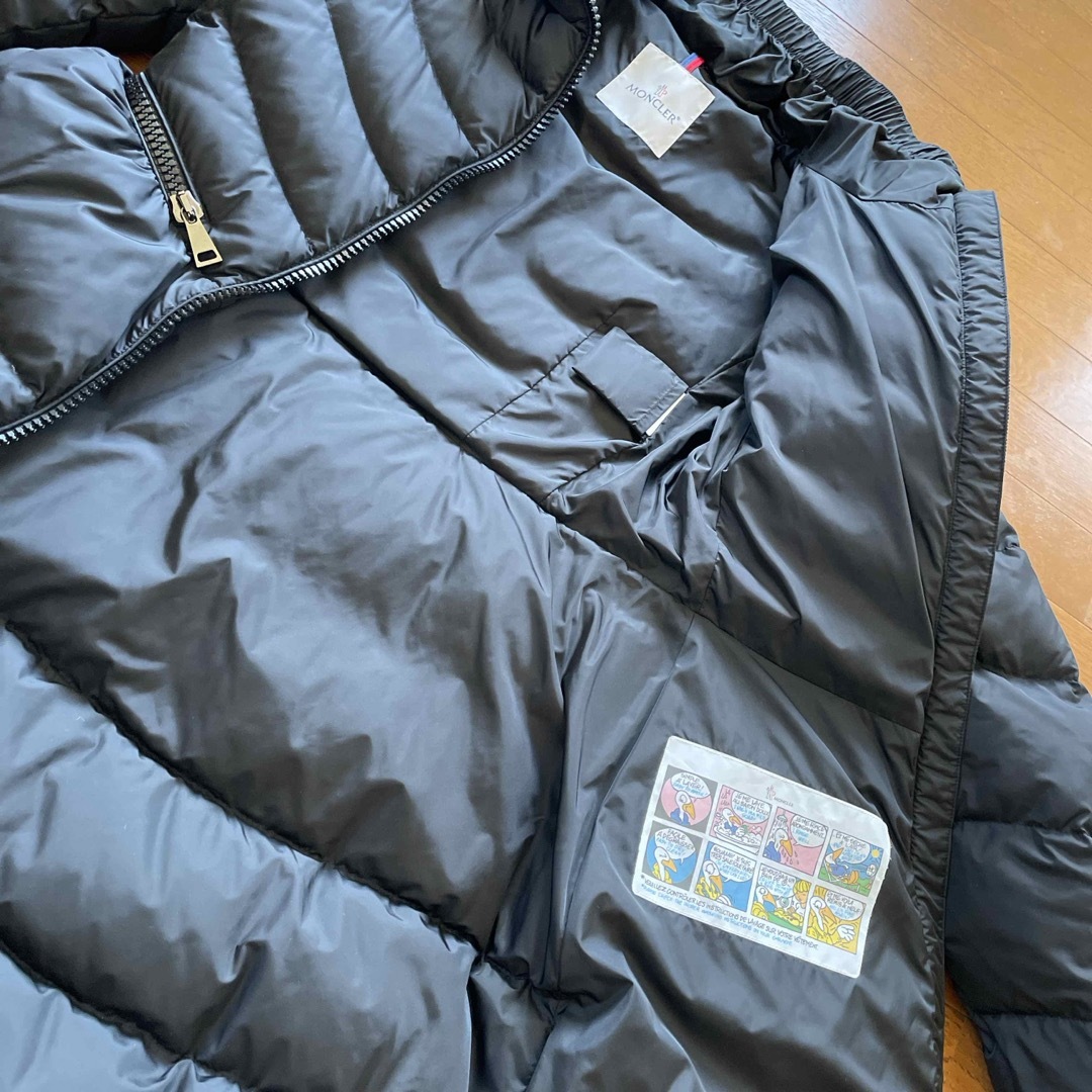 MONCLER(モンクレール)のMONCLER ﾓﾝｸﾚｰﾙ ダウンジャケット(ﾐﾘｴﾛﾝ)サイズ1 黒 レディースのジャケット/アウター(ダウンジャケット)の商品写真