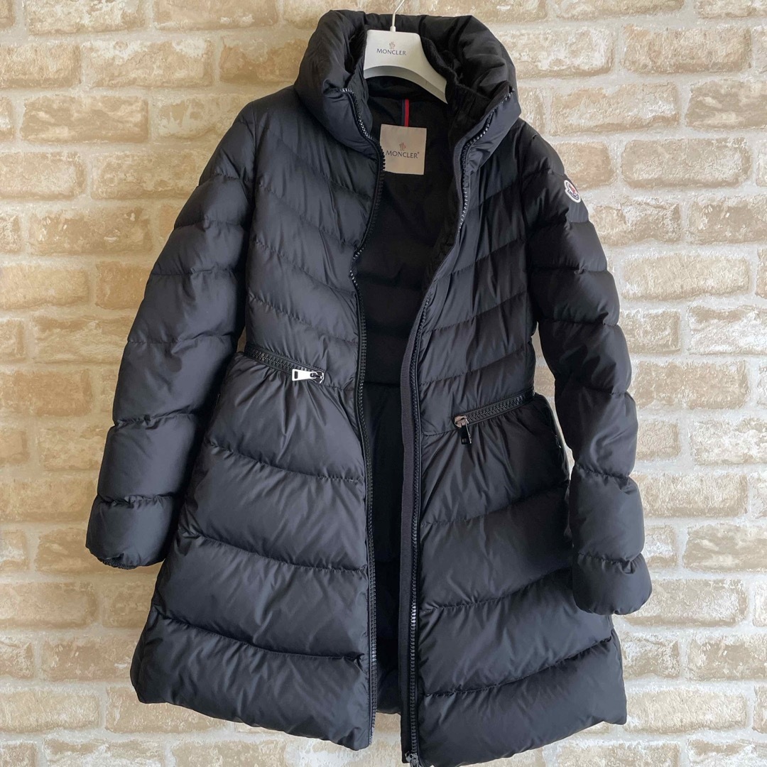 MONCLER(モンクレール)のMONCLER ﾓﾝｸﾚｰﾙ ダウンジャケット(ﾐﾘｴﾛﾝ)サイズ1 黒 レディースのジャケット/アウター(ダウンジャケット)の商品写真