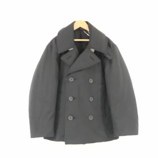 ユニクロ(UNIQLO)の未使用 UNIQLO ユニクロ ユニクロU パデッドショートピーコート コート M 綿他 23AW 黒 Pコート アウター コットン レディース AU2460B2 (ロングコート)