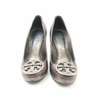 Tory Burch - TORY BURCH トリーバーチ パンプス 5M(22～22.5cm相当） レザー メタルカラー ハイヒール ラウンドトゥ 靴 レディース AU2492 