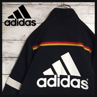 アディダス(adidas)の【希少デザイン】アディダス　刺繍ロゴ入りジャージ　小さいサイズ　C319(ジャージ)