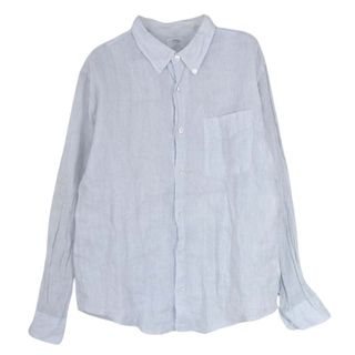 ヴィスヴィム(VISVIM)のVISVIM ビズビム 0113105011027 13SS LUNGTA 5-NATION SHIRT ルンタ 5ネーション リネン 長袖 シャツ ブルー系 1【中古】(シャツ)