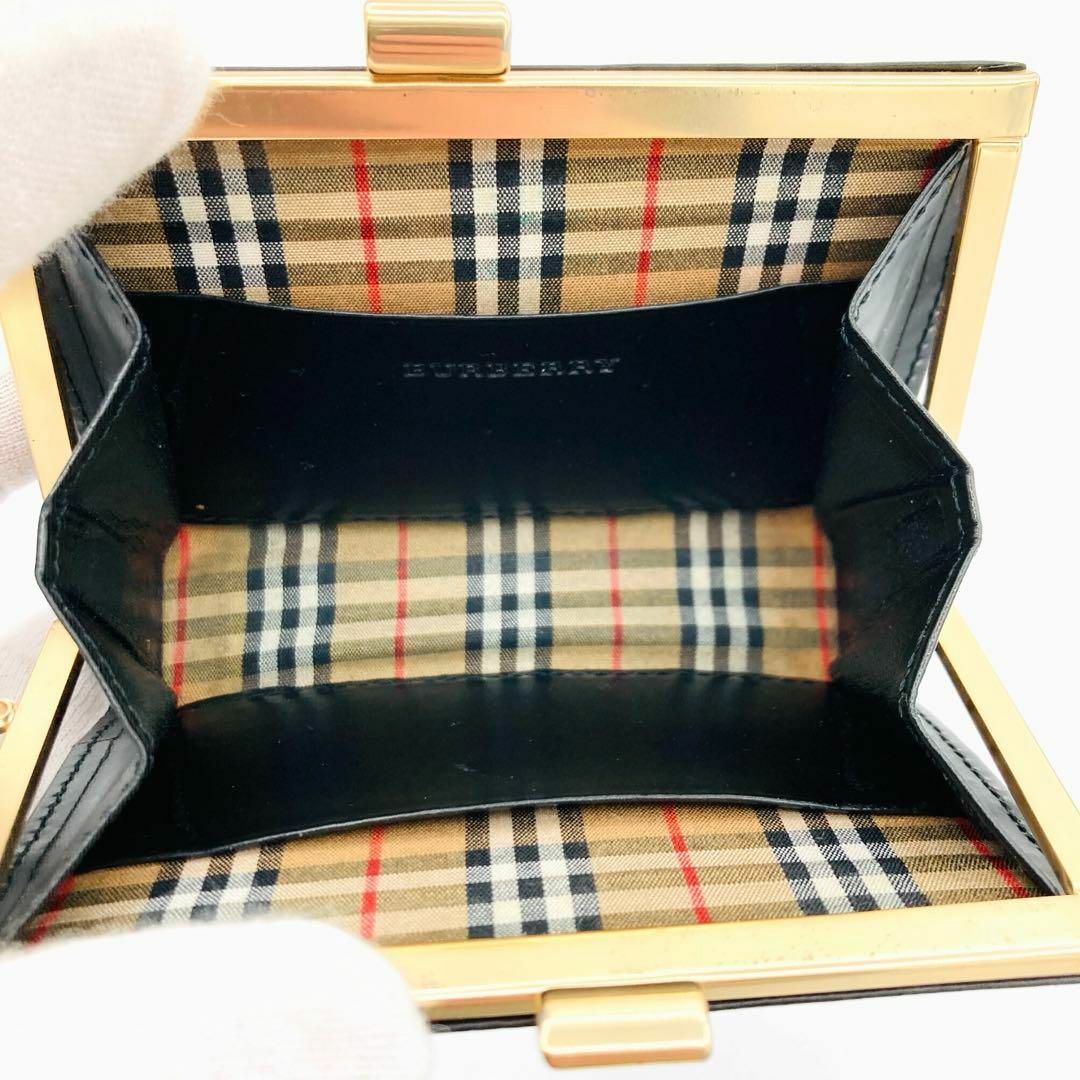 BURBERRY(バーバリー)の美品　Burberry バーバリー　ノバチェック　財布　ブラック　品薄　希少　黒 レディースのファッション小物(財布)の商品写真