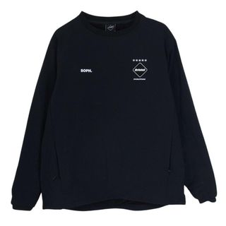 エフシーアールビー(F.C.R.B.)のF.C.R.B. エフシーアールビー 23AW FCRB-232066 LYCRA TRACK CREWNECK TOP ライクラ クルーネック プルオーバー トップス ブラック系 M【中古】(スウェット)