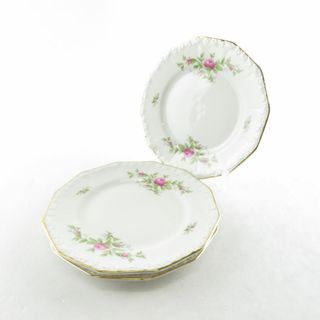 ローゼンタール(Rosenthal)のRosenthal ローゼンタール MARIA マリア 中皿 3枚 16cmプレートセット 薔薇 バラ ローズ パン SU6284A3 (食器)