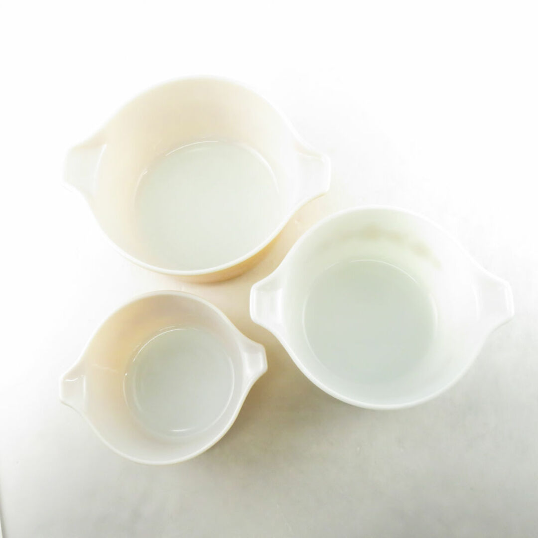 Pyrex(パイレックス)の美品 PYREX パイレックス 鍋 3点 セット オールド バタフライゴールド 米国 SU6294A3  インテリア/住まい/日用品のキッチン/食器(鍋/フライパン)の商品写真