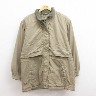 エルエルビーン(L.L.Bean)の古着 エルエルビーン LLBEAN 長袖 ナイロン ジャケット レディース 90年代 90s ゴアテックス ベージュ カーキ 22nov01 中古 アウター ウインドブレーカー(ロングコート)