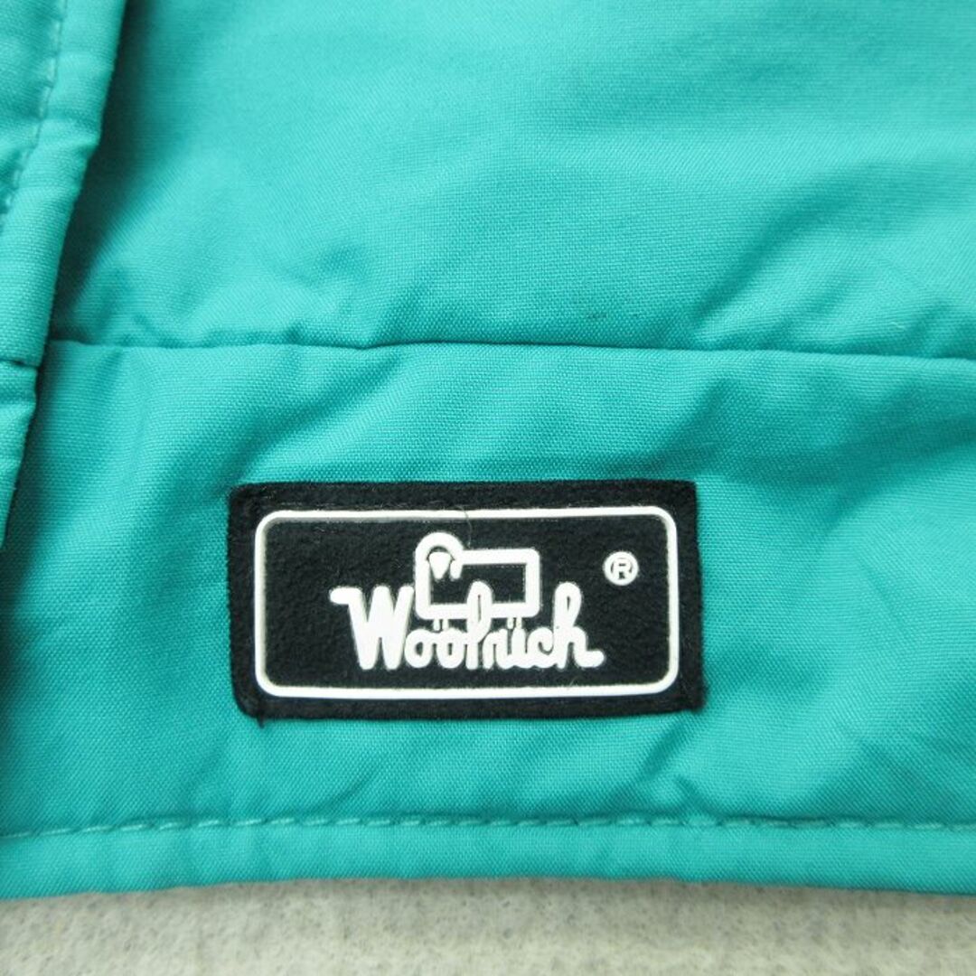 WOOLRICH(ウールリッチ)の古着 ウールリッチ WOOLRICH 長袖 ナイロン ジャケット レディース 90年代 90s 青緑系他 内側フリース 22nov28 中古 アウター ウインドブレーカー レディースのジャケット/アウター(ロングコート)の商品写真