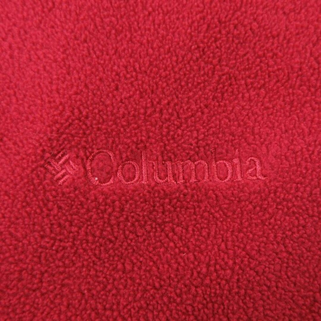 Columbia(コロンビア)の古着 コロンビア COLUMBIA 長袖 フリース ジャケット レディース 00年代 00s ワンポイントロゴ ラグラン 赤 レッド 22dec16 中古 アウター ジャンパー ブルゾン レディースのジャケット/アウター(ロングコート)の商品写真