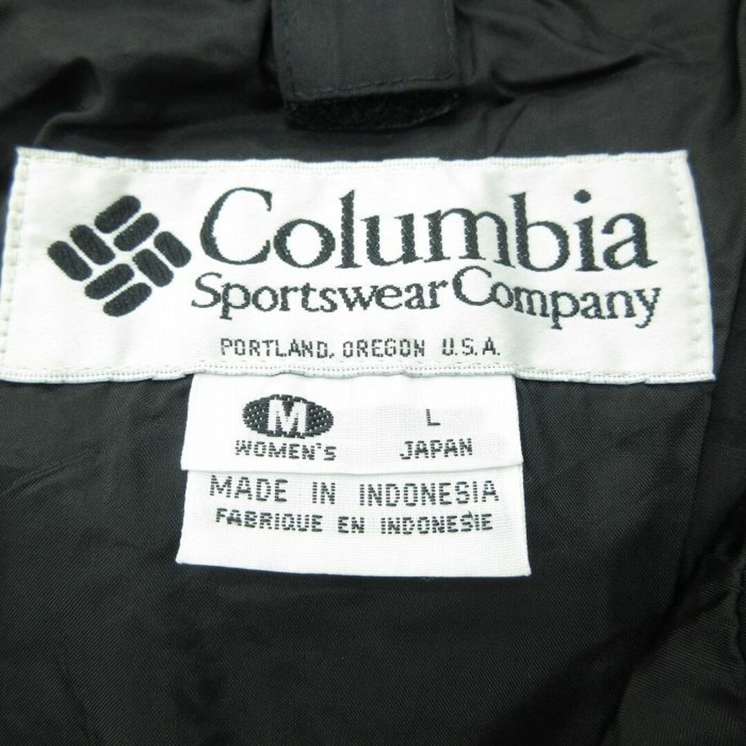 Columbia(コロンビア)の古着 コロンビア COLUMBIA 長袖 ナイロン ジャケット パーカー レディース 00年代 00s ワンポイントロゴ 大きいサイズ ラグラン マルチカラー 黒他 ブラック 22dec19 中古 アウター ウインドブレーカー レディースのジャケット/アウター(ロングコート)の商品写真