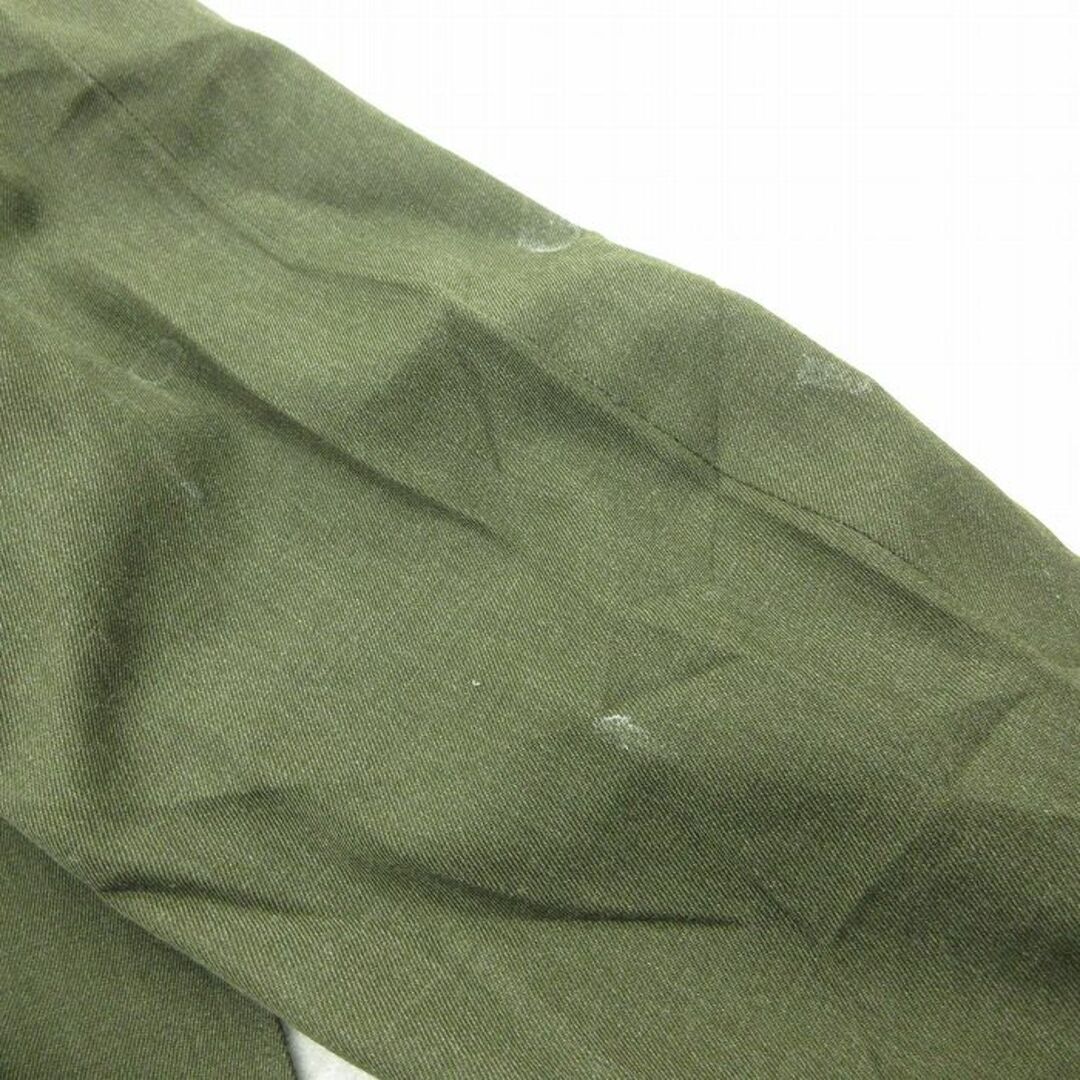 S★古着 長袖 ミリタリー ジャケット メンズ 80年代 80s 濃緑 グリーン 22dec15 中古 アウター フライト メンズのジャケット/アウター(ダッフルコート)の商品写真