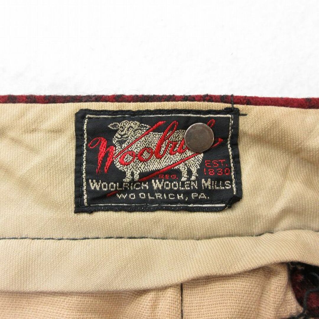 WOOLRICH(ウールリッチ)のW32★古着 ウールリッチ WOOLRICH ビンテージ ハンティング パンツ メンズ 40年代 40s ウール 赤他 レッド チェック 【spe】 22nov02 中古 ボトムス ロング メンズのパンツ(ワークパンツ/カーゴパンツ)の商品写真