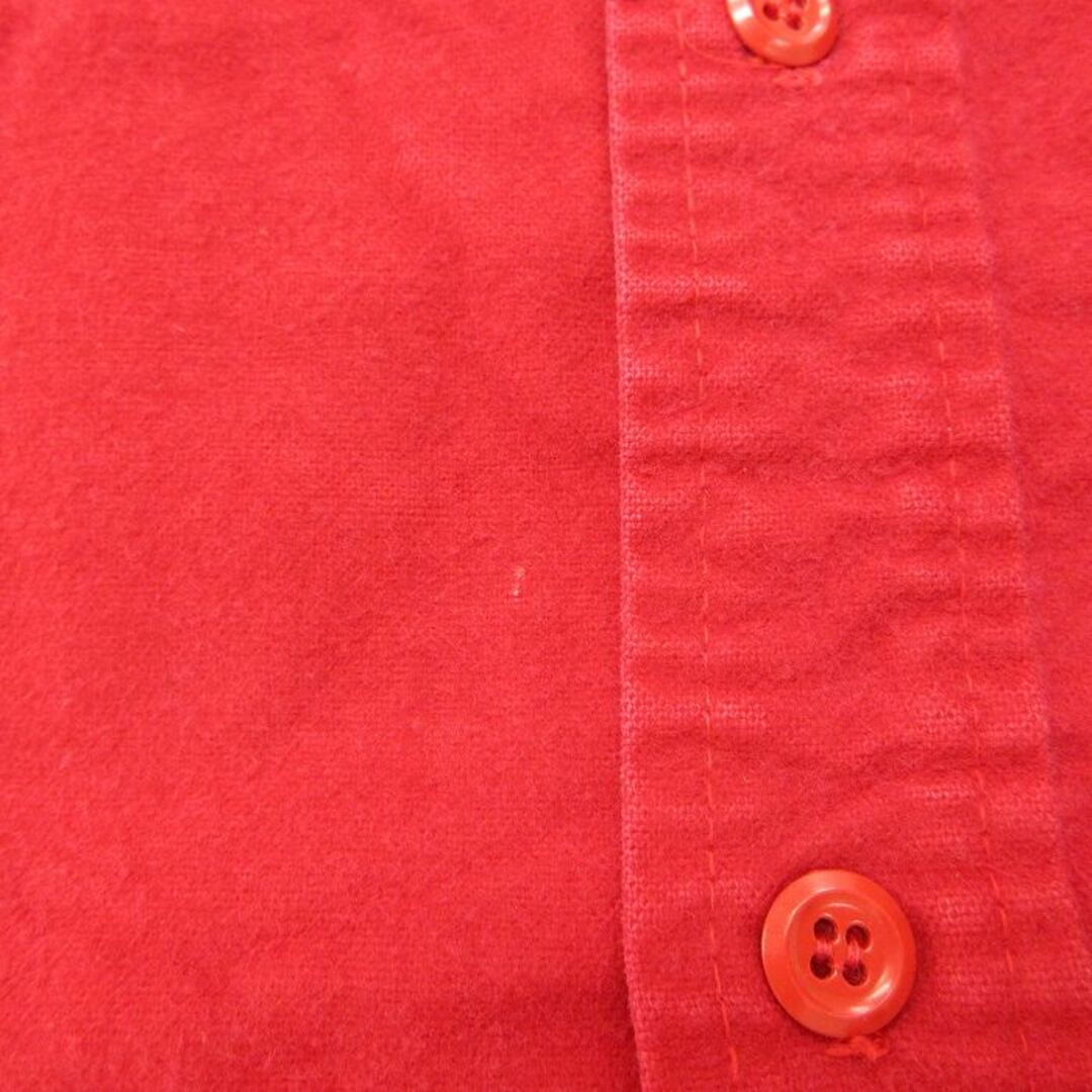 XL★古着 長袖 ヘビー フランネル シャツ メンズ 80年代 80s コットン 赤 レッド 22nov17 中古 トップス メンズのトップス(シャツ)の商品写真
