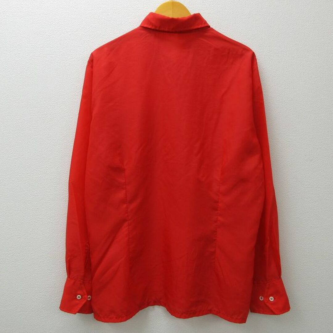 XL★古着 長袖 シャツ メンズ 80年代 80s 赤 レッド 22aug03 中古 トップス メンズのトップス(シャツ)の商品写真