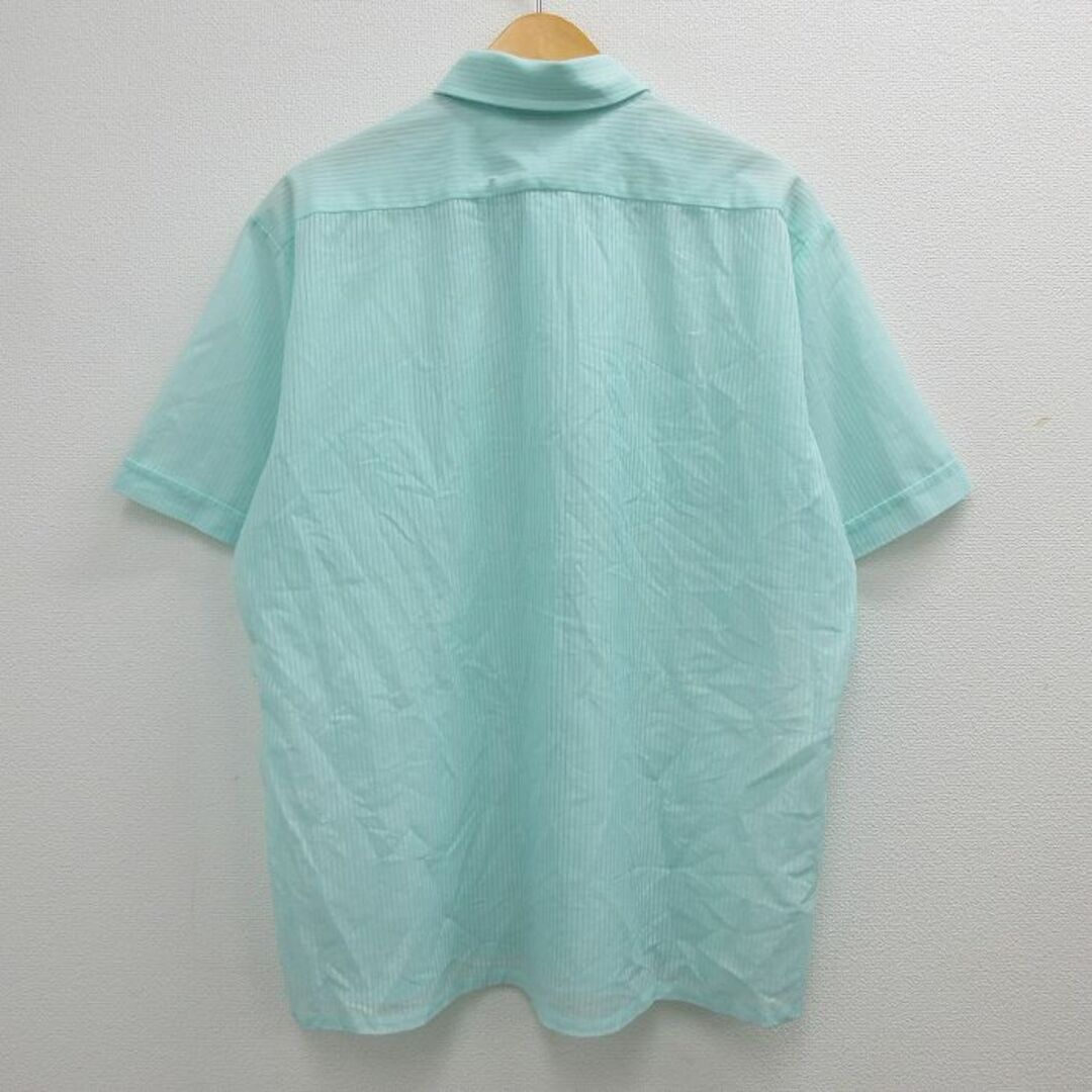 XL★古着 半袖 シャツ メンズ 90年代 90s 大きいサイズ 薄緑 グリーン 22aug08 中古 トップス メンズのトップス(シャツ)の商品写真