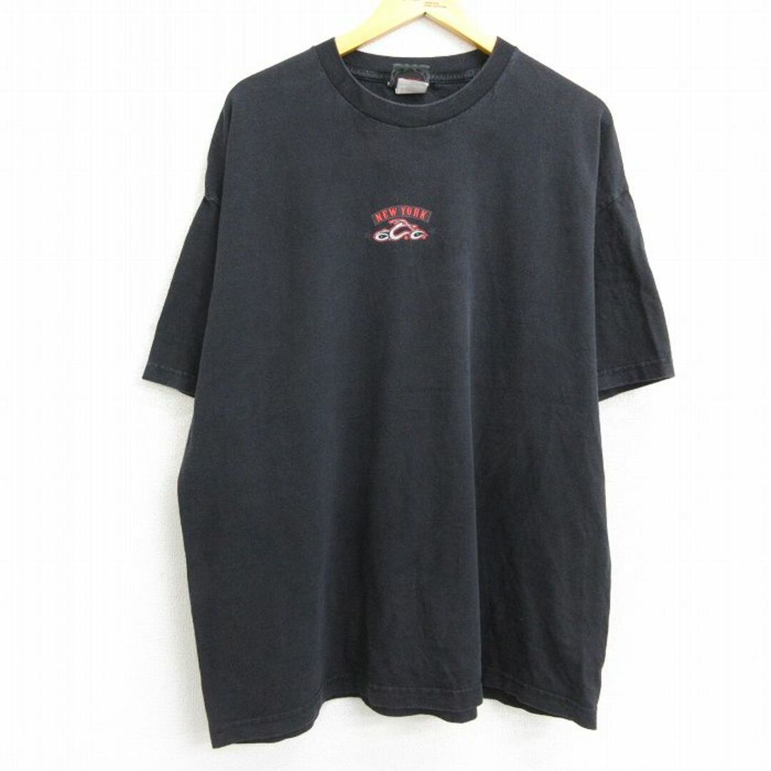 XL★古着 半袖 ビンテージ Tシャツ メンズ 00年代 00s バイク オレンジカウンティチョッパーズ 大きいサイズ コットン クルーネック 黒 ブラック 22jul20 中古 メンズのトップス(Tシャツ/カットソー(半袖/袖なし))の商品写真