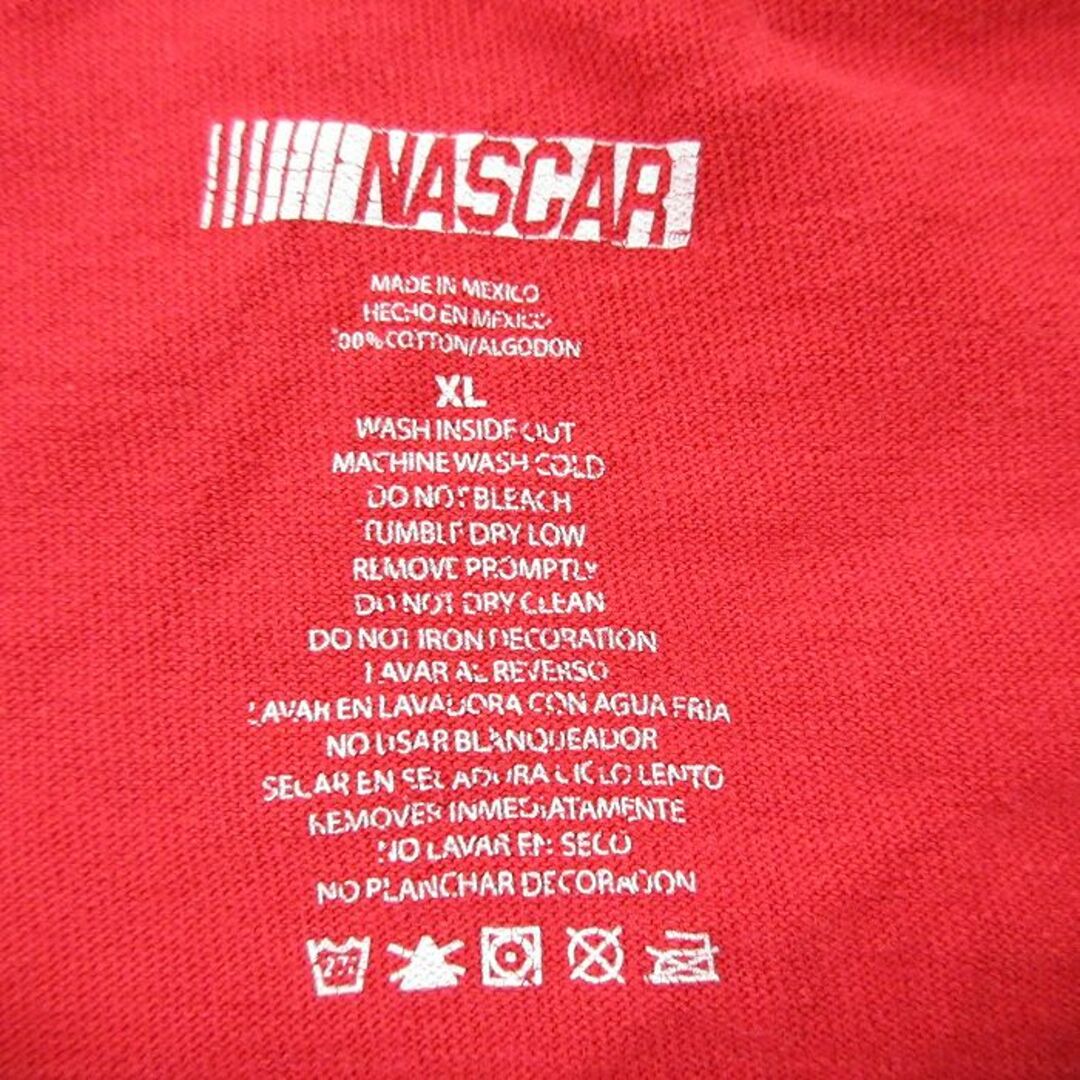 XL★古着 半袖 Tシャツ メンズ レーシングカー デイルアーンハートジュニア NASCAR コットン クルーネック 赤 レッド 22jul21 中古 メンズのトップス(Tシャツ/カットソー(半袖/袖なし))の商品写真