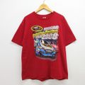 XL★古着 半袖 ビンテージ Tシャツ メンズ 00年代 00s レーシングカ…