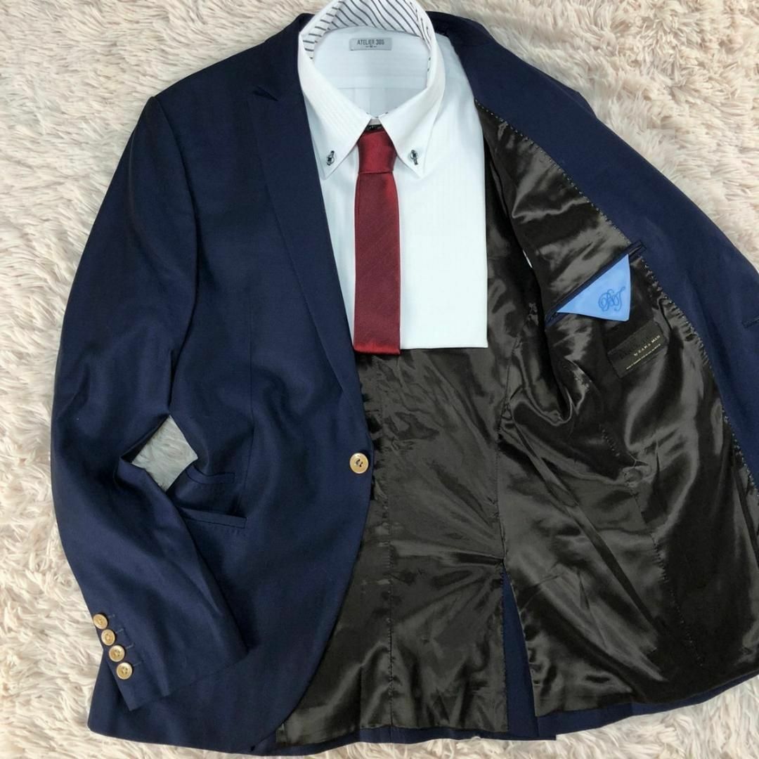 ZARA - 【 最高級ライン 】 ZARA MAN ジャケット 紺ブレ BLACK ZARA - 【 最高級ライン 】 ZARA MAN ジャケット 紺ブレ BLACK